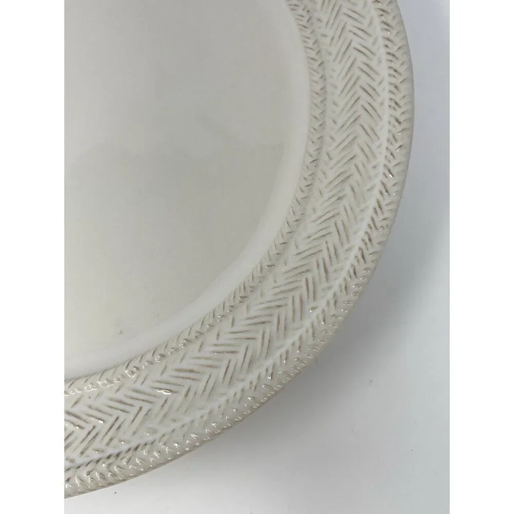 Juliska LE PANIER Whitewash Charger Chop Service Plate 13 3/4